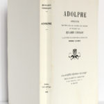 Adolphe, Benjamin CONSTANT, illustrations Pierre GANDON. À la Société d’édition « Le Livre », 1930. Couverture : dos et plats.