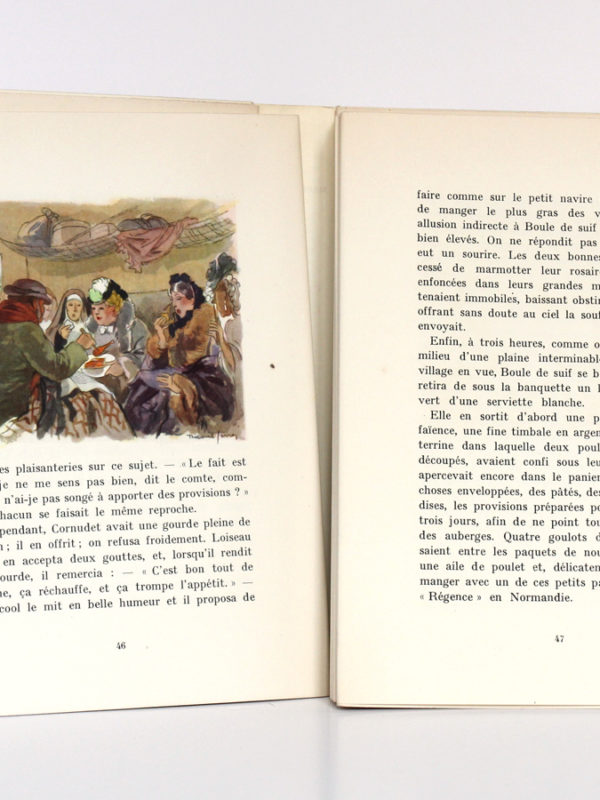 Contes choisis, MAUPASSANT, illustrations Raoul SERRES. Éditions Jacques Petit, 1946. Pages intérieures 2.