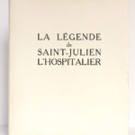 La Légende de Saint-Julien l'Hospitalier, Gustave FLAUBERT. Illustrations Laure DELVOLVÉ. Compagnie française des Arts graphiques, 1953. Couverture.