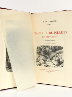 Le Tailleur de pierres de Saint-Point, Alphonse de LAMARTINE, lithographies de Edmond TAPISSIER. "La Belle Cordière", 1931. Page titre.