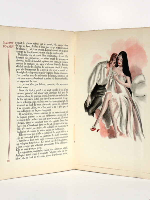 Madame Bovary, Gustave FLAUBERT. Illustrations de CURA. Éditions Athêna, 1947. Pages intérieures 1.