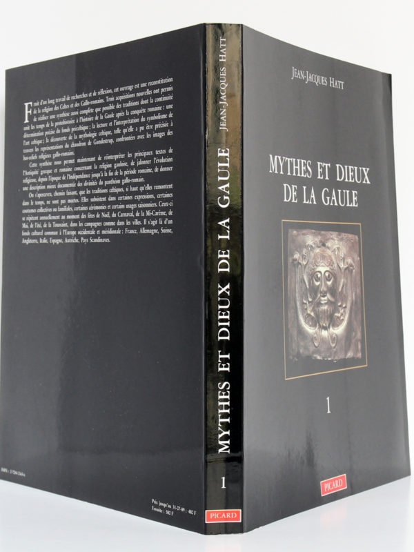 Mythes et dieux de la Gaule I - Les Grandes Divinités masculines, Jean-Jacques HATT. Éditions Picard, 1989. Couverture : dos et plats.