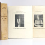 Psychologie de l'Art: Le musée imaginaire, La création artistique. Skira éditeur, 1947-1948. Livres, chemise et étui.