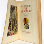 Scènes de la vie de bohème, Henry MURGER, illustrations de DANIEL-GIRARD. Gibert Jeune, 1939. Frontispice et page titre.