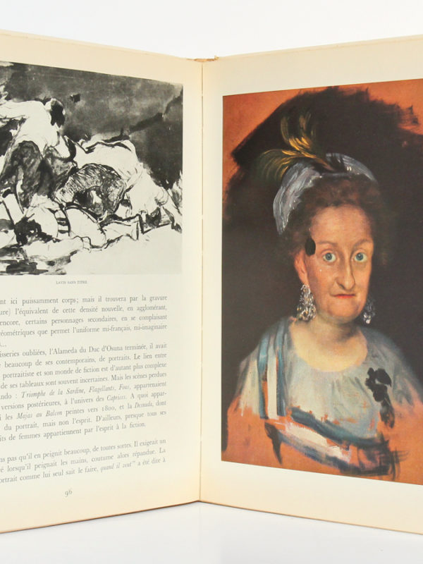 Saturne, Essai sur Goya, par André MALRAUYX. nrf-Gallimard, 1950. Pages intérieures 1.
