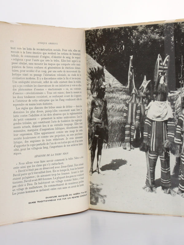 Afrique ambiguë, Georges BALANDIER. Plon, 1957. Pages intérieures.
