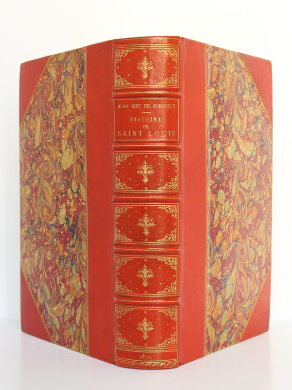 Jean Sire de Joinville, Histoire de Saint Louis, Natalis de WAILLY. Firmin Didot Frères, 1874. Reliure : dos et plats.