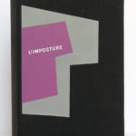 L'Imposture, Georges Bernanos. Club du meilleur livre, 1953. Reliure : premier plat.