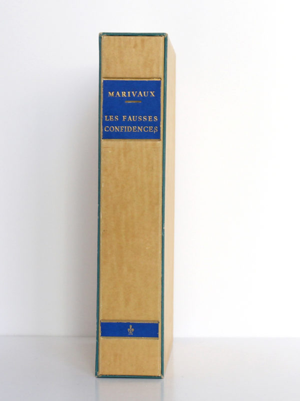 Les fausses confidences, Marivaux. Illustrations de Paul-Émile BÉCAT. Éditions Arc-en-Ciel, 1953. Livre et chemise dans l'étui.