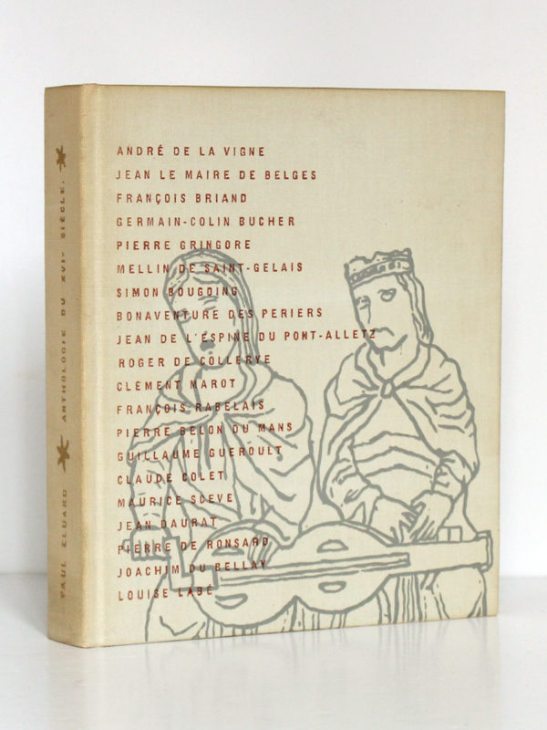 La poésie du passé du douzième au dix-huitième siècle, présenté par Paul Éluard. Club français du livre, 1954. Couverture.
