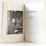 Marc Chagall Monotypes en noir et en couleurs Paravent 1961-1963, Catalogue Galerie Cramer 1964-1965. Frontispice et deuxième page titre.