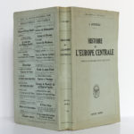 Histoire de l'Europe centrale, J. AULNEAU. Payot, 1926. Couverture : dos et plats.