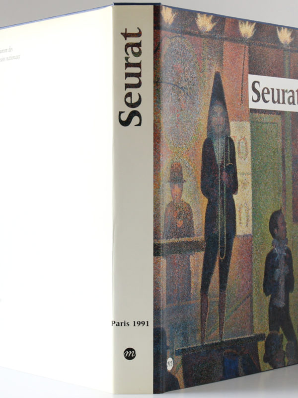 Seurat, catalogue de l'exposition présentée au Grand Palais, à Paris, du 9 avril au 12 août 1991. Jaquette : dos et plats.