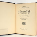 Le Temps qu'il fait Le temps qu'il fera, A. BERGET. Delagrave, sans date [1912]. Page titre.