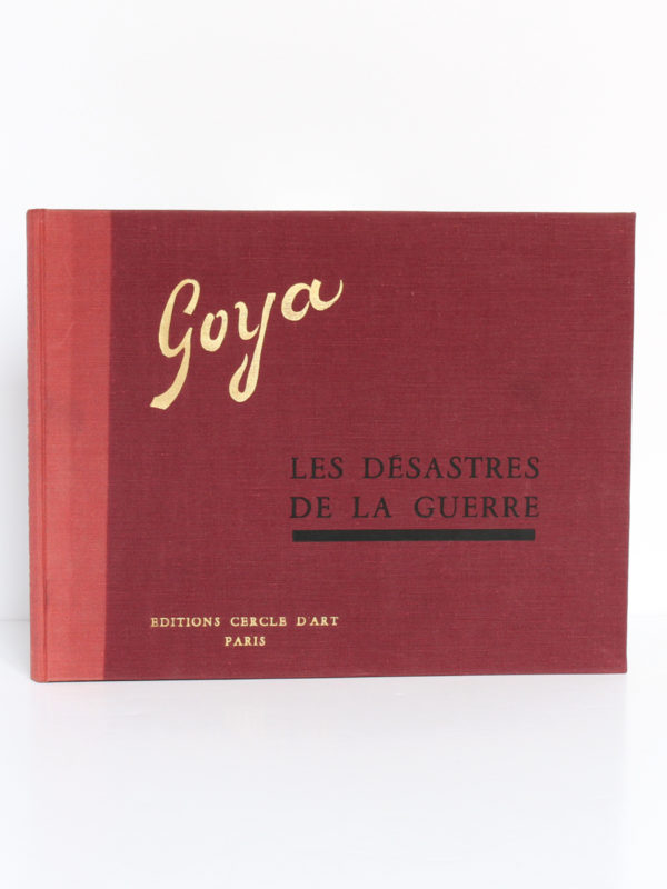 Les désastres de la guerre, Goya. Éditions Cercle d'Art, 1955. Couverture.