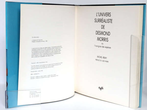 L'univers surréaliste de Desmond Morris, Michel REMY. Éditions Souffles, 1991. Page titre.