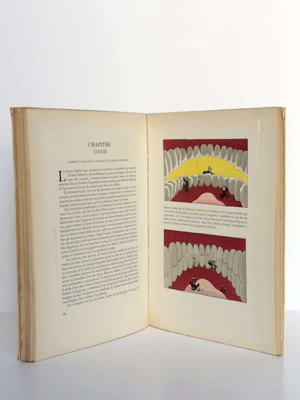 Gargantua, François Rabelais. Gibert Jeune Librairie d'Amateur, 1940. Illustrations de Dubout. Pages intérieures.
