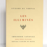 Les Illuminés, Gérard de Nerval. Imprimerie Nationale, 1959. Bois gravés par Henri Renaud. Couverture.