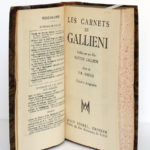 Les carnets de Gallieni publiés par son fils. Albin Michel, 1932. Page titre.