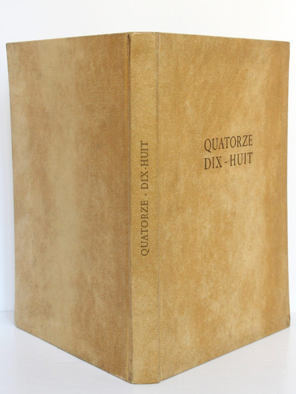 Quatorze Dix-huit, Marcel BROCHARD. Mémoire relié, Lyon/Nantes, 1953. Reliure.