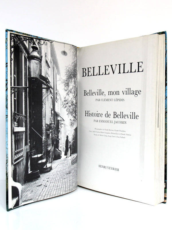Belleville, Clément LÉPIDIS, Emmanuel JACOMIN. Éditions Denoël, 1988. Frontispice et page-titre.