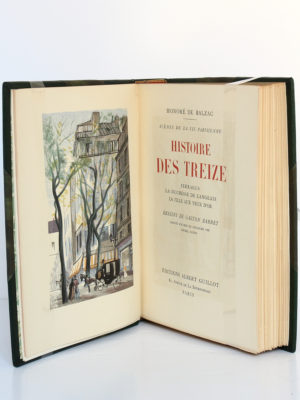 Histoire des Treize, Honoré de BALZAC. Dessins de Gaston BARRET. Éditions Albert Guillot, 1949. Frontispice et page titre.