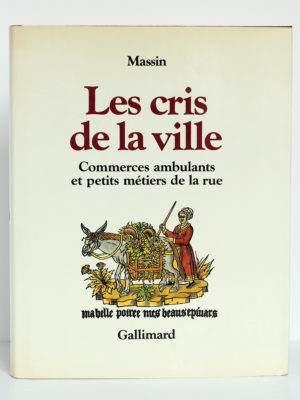 Les cris de la ville, Massin. Gallimard-nrf, 1978. Couverture.