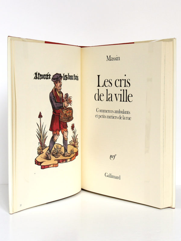 Les cris de la ville, Massin. Gallimard-nrf, 1978. Frontispice et page titre.