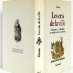 Les cris de la ville, Massin. Gallimard-nrf, 1978. Jaquette.