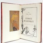 The Early Work of Aubrey Beardsley, Dover Publication Inc. sans date [1967 ou après]. Page-titre et frontispice du volume 1.