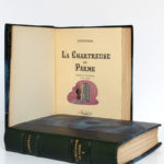 La Chartreuse de Parme, Stendhal. Aquarelles de Paul Domenc. La Belle Édition, sans date [1947]. Page titre du volume 2 et volume 1.