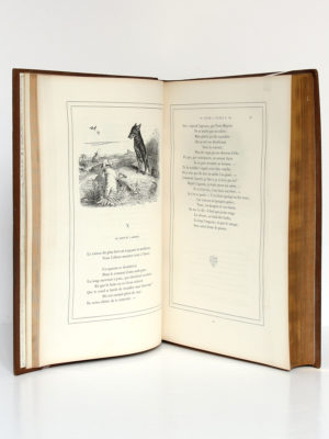 Fables de La Fontaine, illustrations par Grandville. Garnier-Frères, 1864. Pages intérieures 1.