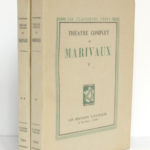 Théâtre complet de Marivaux. Les Éditions Nationales, 1946-1947. 2 volumes.