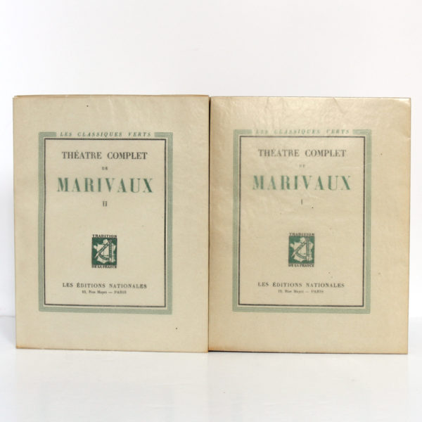 Théâtre complet de Marivaux. Les Éditions Nationales, 1946-1947. Couvertures.