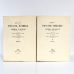 Lettres de Prosper Mérimée à la Comtesse de Montijo. Le Divan, 1936. 2 volumes. Couvertures des deux volumes.