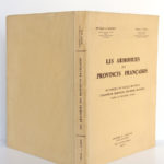 Les Armoiries des provinces françaises, MEURGEY DE TUPIGNY, Robert LOUIS. Girard & Barrère, 1951. Couverture : dos et plats.