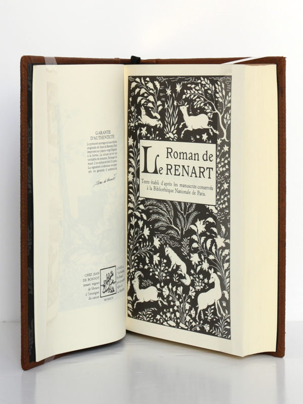 Le Roman de Renart. Jean de Bonnot, 1994. Page titre.