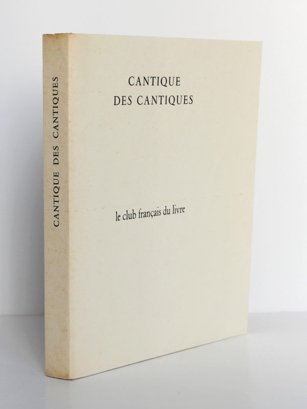 Le cantique des cantiques, 15 dessins de Matisse. Le club français du livre, 1962. Couverture et dos.