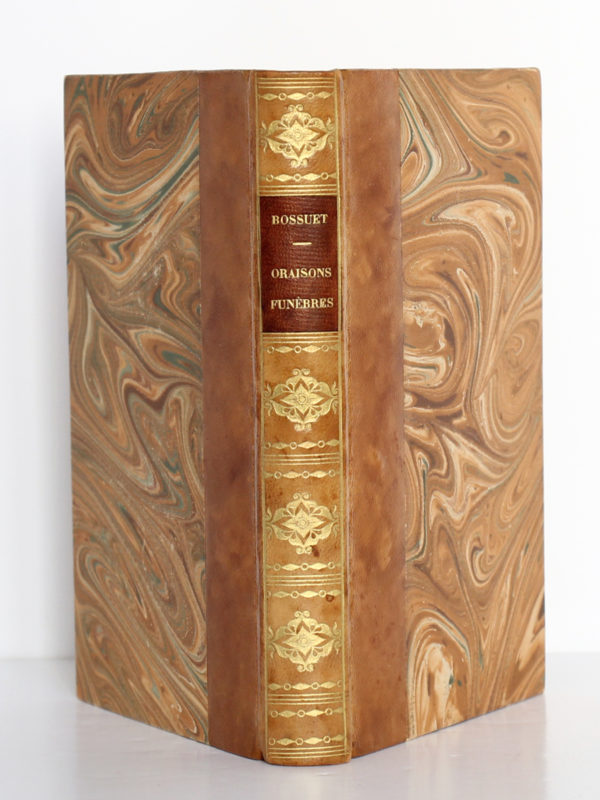 Oraisons funèbres, Bossuet. Librairie des bibliophiles Jouaust / E. Flammarion, sans date. Reliure : dos et plats.