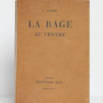 La rage au ventre, Joseph Kessel. Éditions EOS, 1927. Couverture.