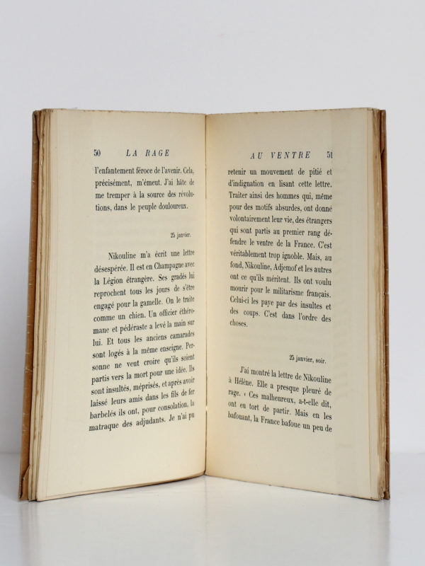 La rage au ventre, Joseph Kessel. Éditions EOS, 1927. Pages intérieures.