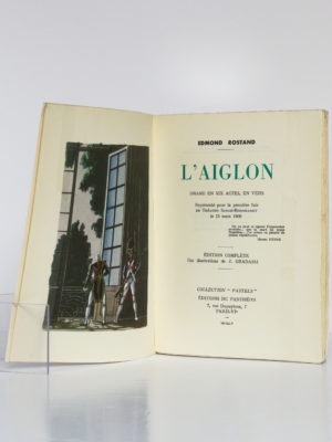 L'Aiglon, Edmond Rostand. Éditions Le Chant des Sphères, 1964. Frontispice et page titre.
