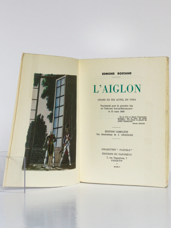 L'Aiglon, Edmond Rostand. Éditions Le Chant des Sphères, 1964. Frontispice et page titre.