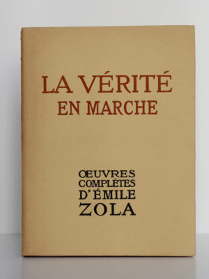 La vérité en marche, Émile Zola. Éditions Albert Guillot, 1948. Couverture.