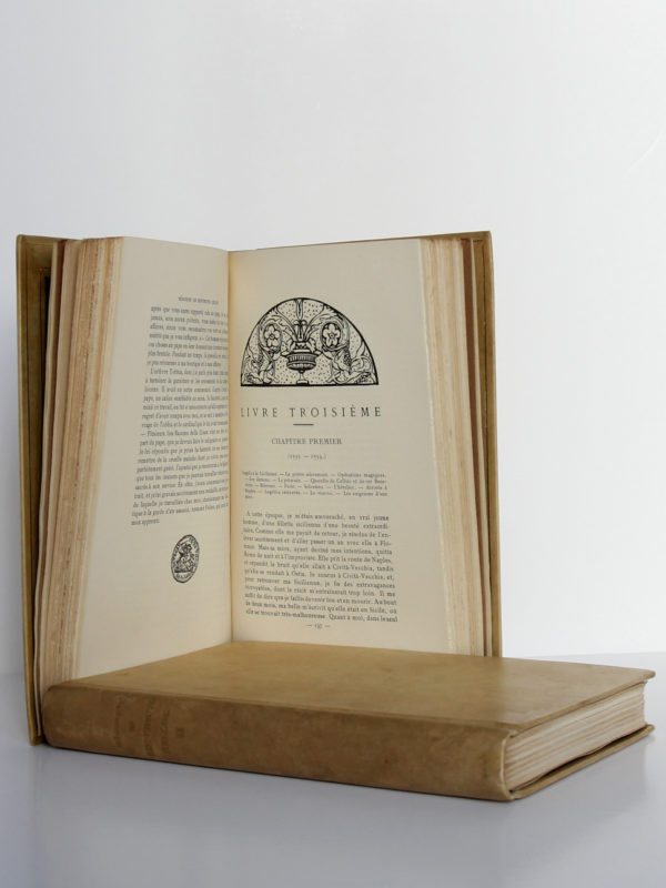 Mémoires de Benvenuto Cellini Orfèvre et sculpteur florentin. Société Littéraire de France, 1919. Pages intérieures du tome 1 et tome 2.