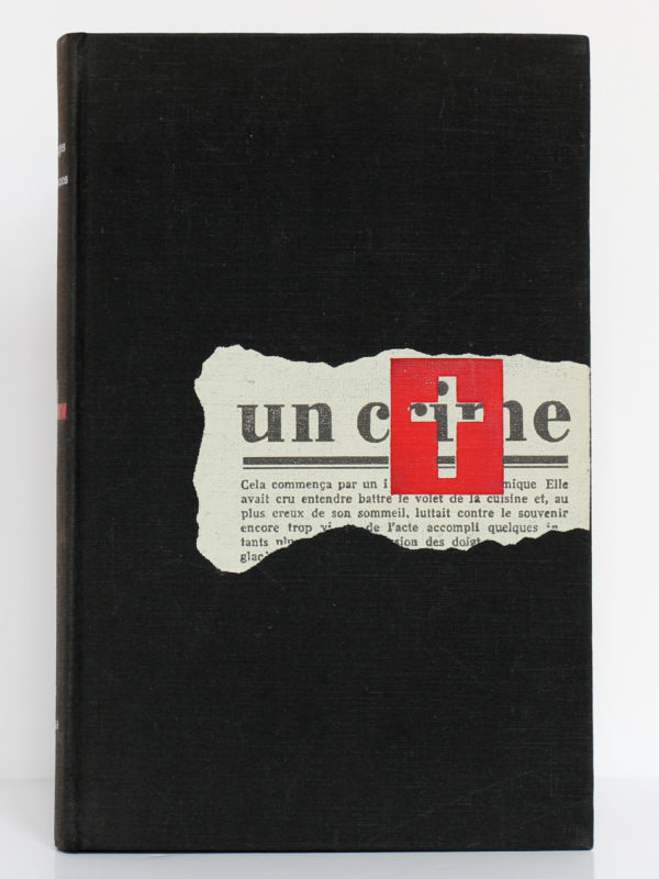 Un crime, Georges Bernanos. Le Club français du livre, 1954. Couverture.