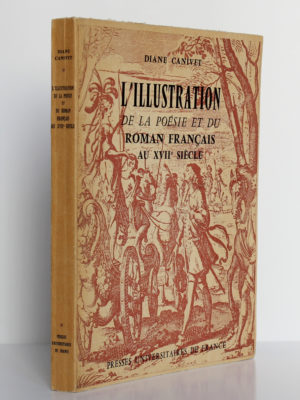 L’Illustration de la poésie et du roman français au XVIIe siècle, Diane Canivet. PUF, 1957. Couverture : dos et premier plat.