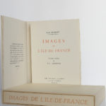 Images de l'Ile-de-France, Émile Henriot, Samson. Les Heures Claires, sans date [1958]. Page titre, chemise et étui.